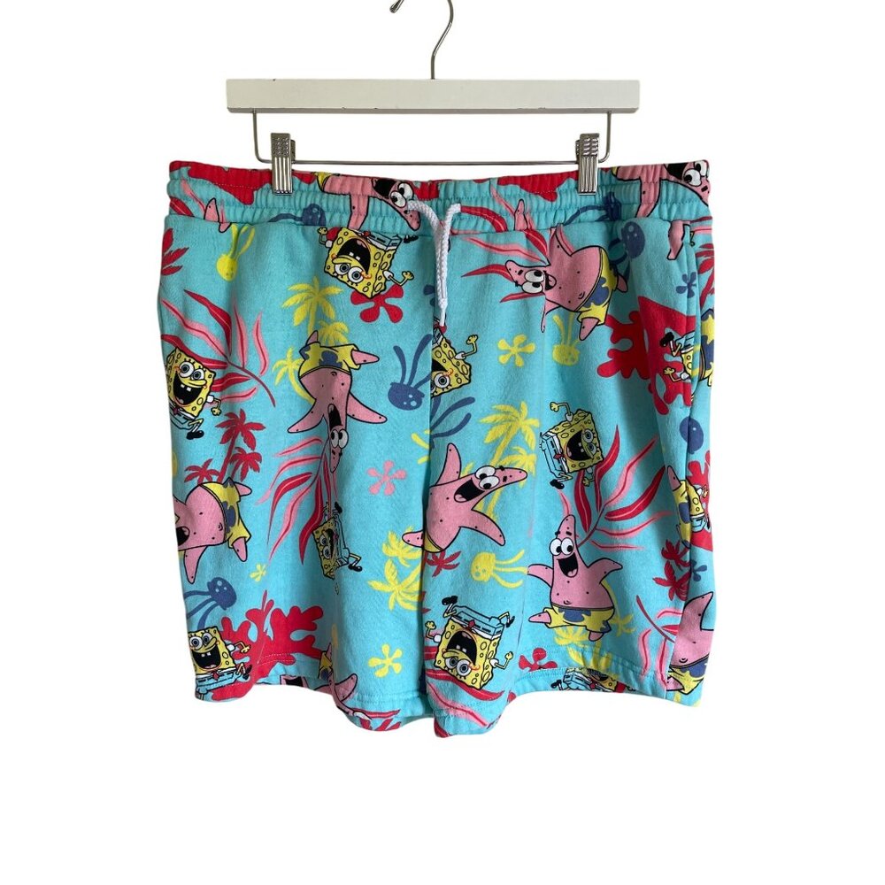 Spongebob Squarepants Starfish Size XL Shorts Cotton Blend Drawstring Pockets